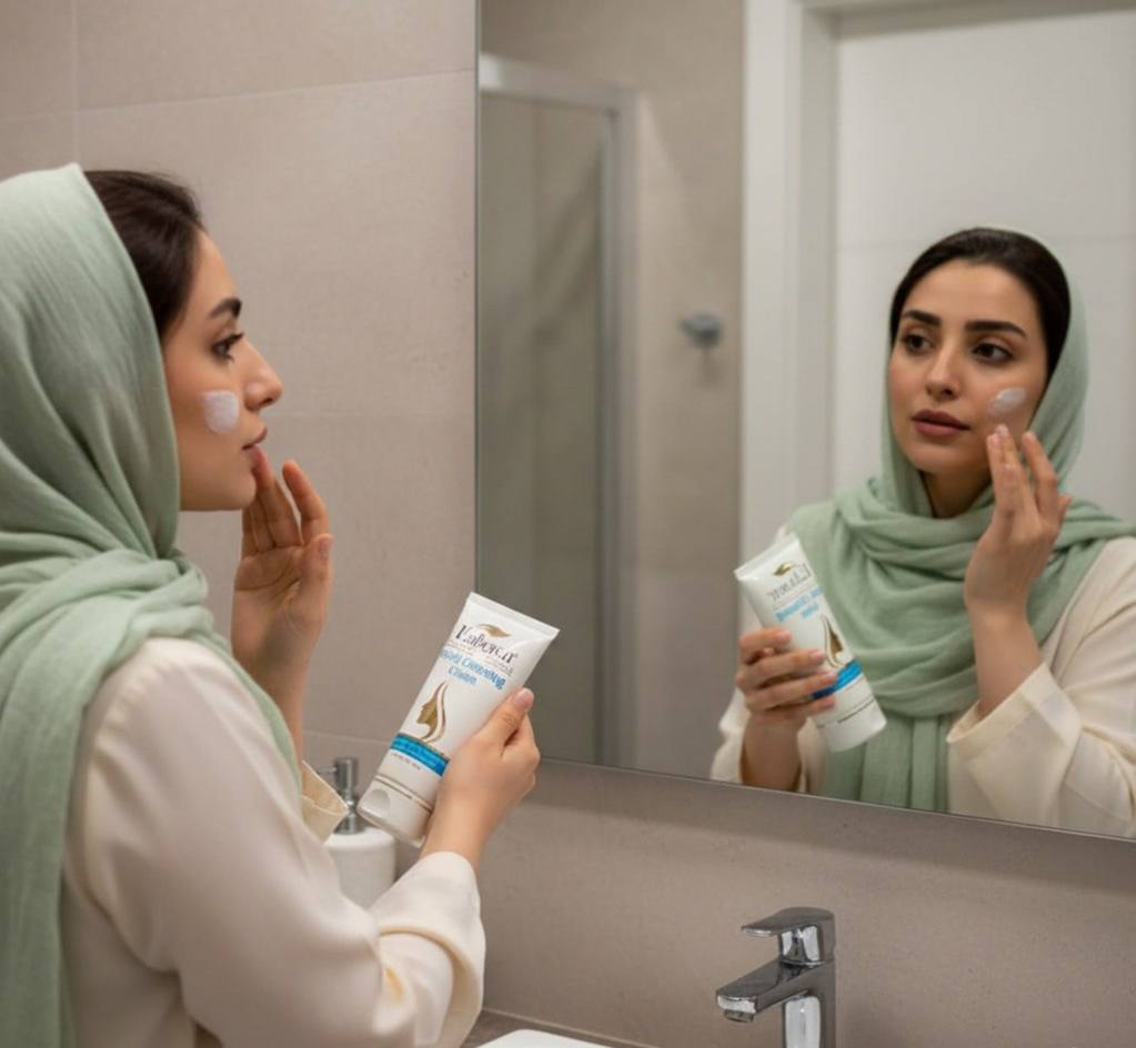 کرم پاک کننده صورت مخصوص پوست خشک و نرمال لابورن