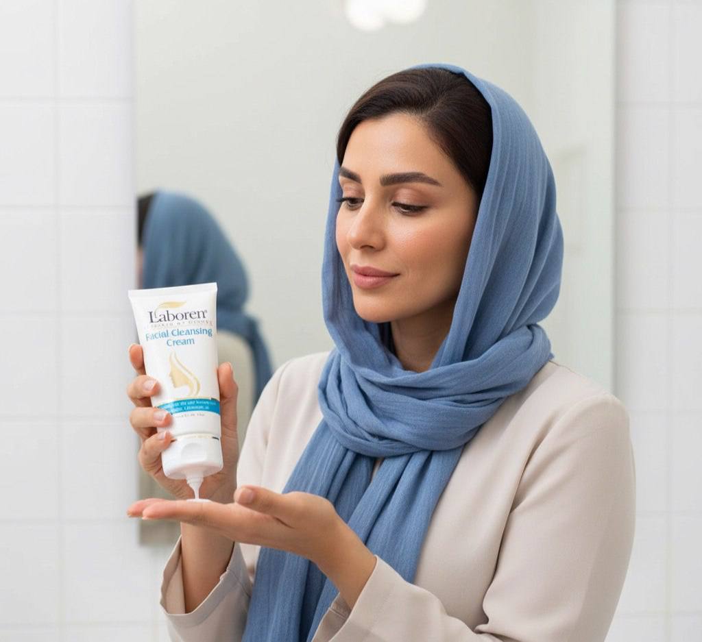 کرم پاک کننده صورت مخصوص پوست خشک و نرمال لابورن