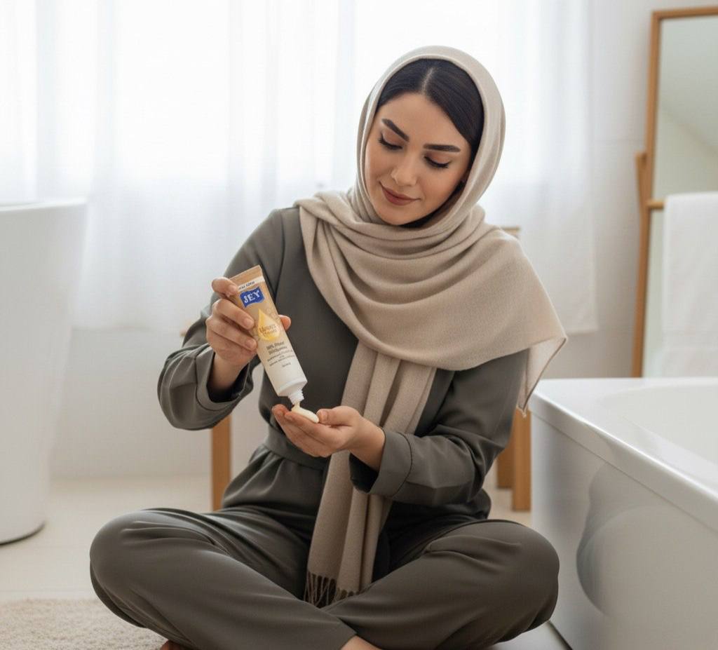 کرم محافظ پای عسل جی (خشکی های شدید پا)