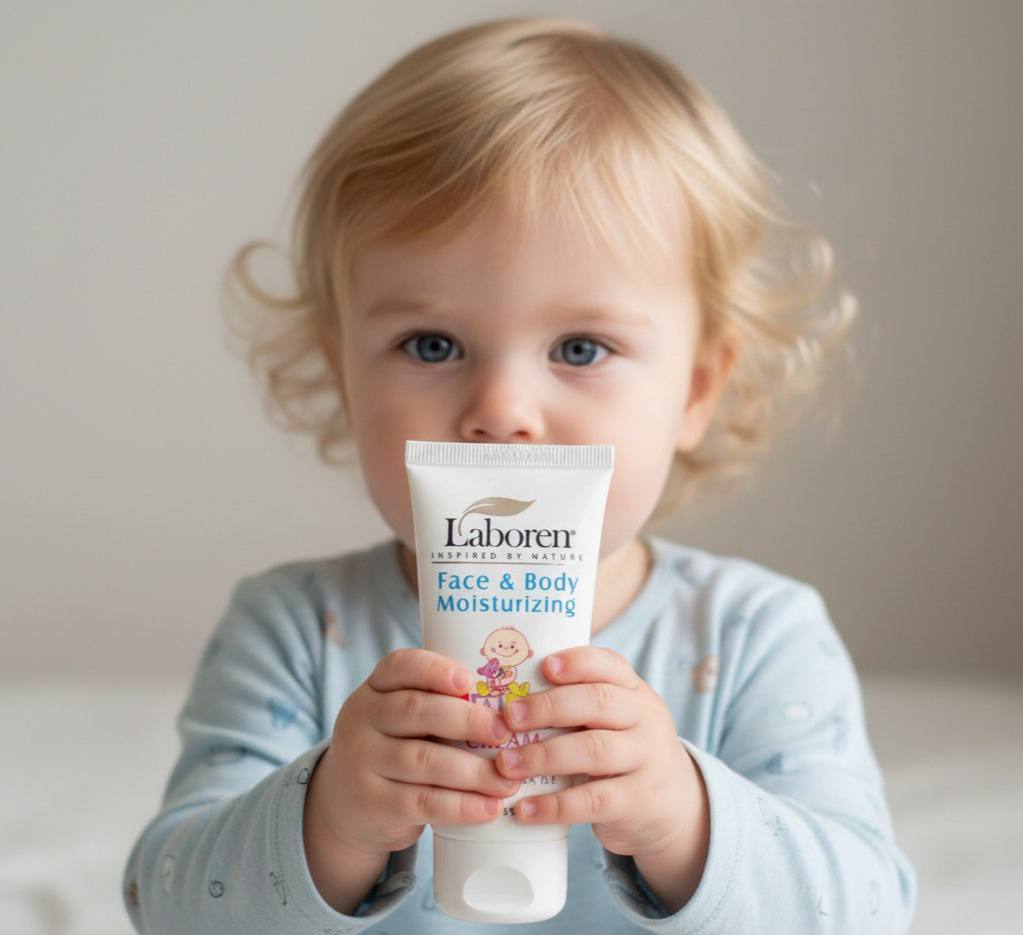 کرم مرطوب کننده صورت و بدن کودک لابورن