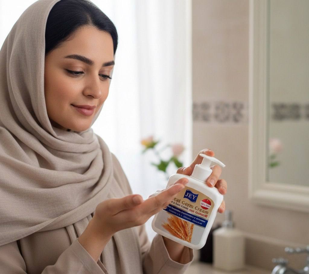 کرم تیوبی جوانه گندم جی (پوست خشک و نرمال)