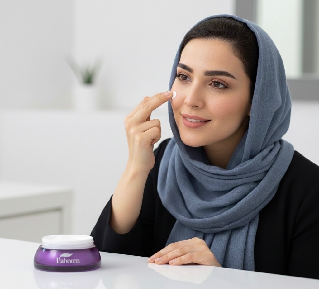 کرم  جوان کننده حاوی عصاره جلبک اسپیرولینا، ویتامین C  لیپوزوم دار و کلاژن لابورن